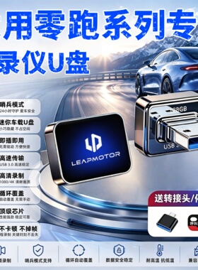 适用零跑C10/C11/C16/S01/A10/B10行车记录仪专用U盘哨兵模式u盘