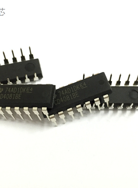 10个 CD4081BE 芯片 直插十四脚 DIP-14  四2输入端与门 IC集成电