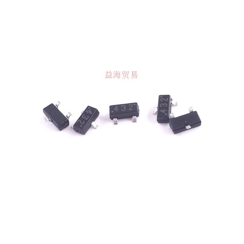 贴片三极管 TL432 丝印432 贴片三端稳压管 0.1A/1.24V全新SOT-23
