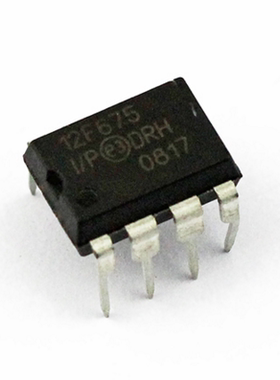 PIC12F675-I/P 直插DIP8 8位闪存微控制器 单片机全新原装