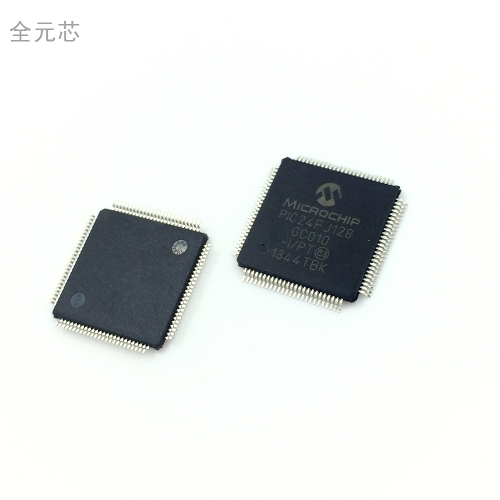 PIC24FJ128GC010-I/PT 全新原装进口芯片 QFP封装 贴片100只脚