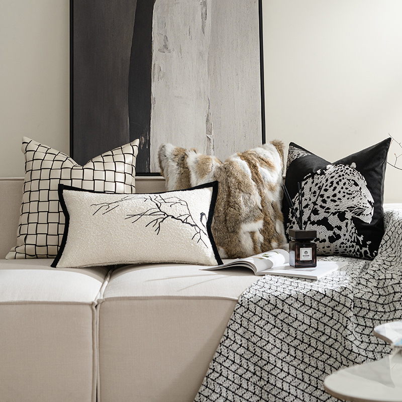 轻奢简约客厅沙发抱枕套靠垫