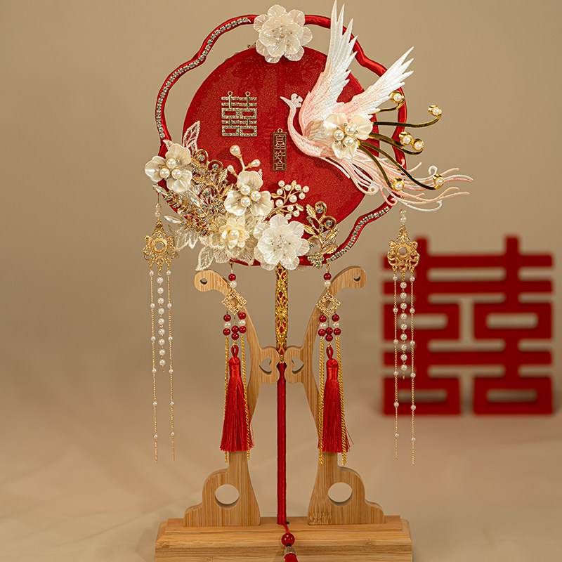婚古风高级重工结婚团扇南风相思图片