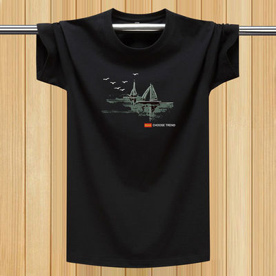 男士潮流纯棉短袖t恤宽松