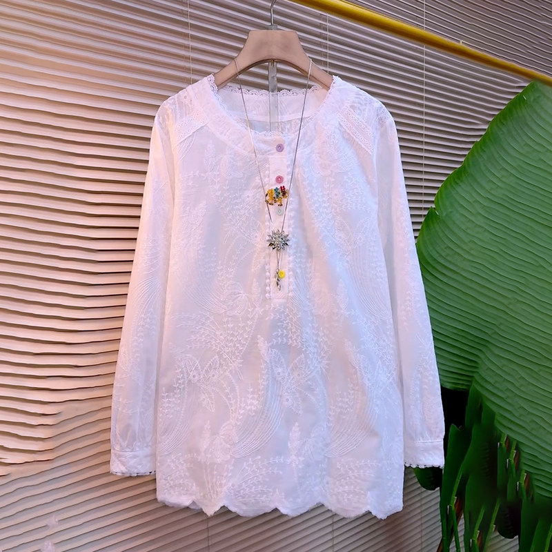 胖妹妹大码女装春季2026新款时尚彩扣刺绣提花钉珠小象宽松百搭衫,女装/女士精品,大码内搭,淘宝优惠券,粉丝福利购,淘宝优惠卷