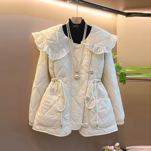 娃娃领气质减龄收腰显瘦加棉外套