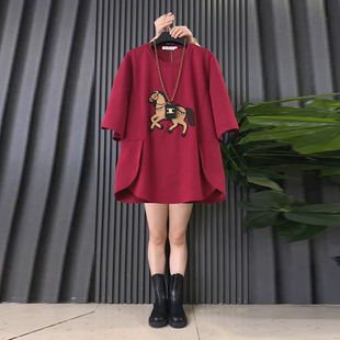 韩版 时尚 不等式 大码 衫 2025新款 遮肉显瘦T恤上衣胖mm宽松半袖 女装