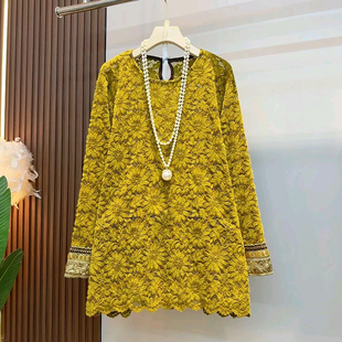 女装 胖MM时尚 百搭洋气新中式 2025秋季 国风衫 大码 高端长袖 减龄新款