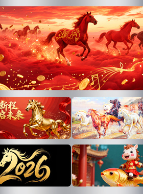 本命年红色马年鼠标垫超大号2026办公电脑键盘垫子防滑家用书桌垫