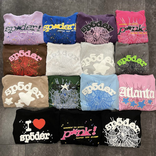 Tuoko跨境美式Sp5der 555555 hoodie连帽卫衣男Young Thug潮牌