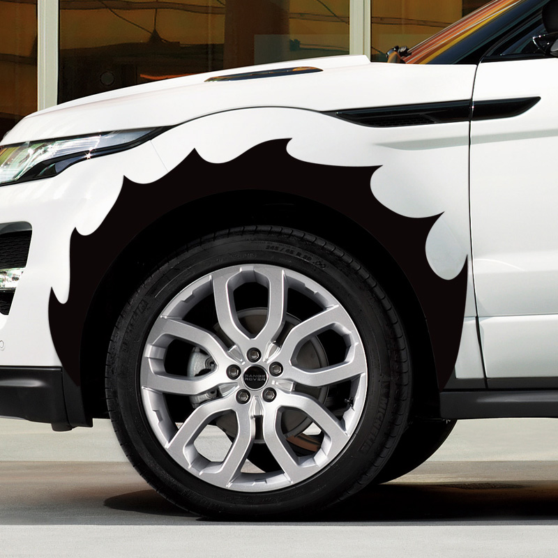 汽车个性轮胎火焰贴纸挡泥板轮眉