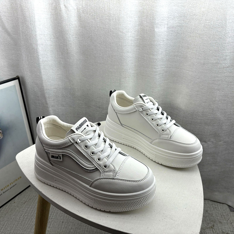 断码处理女鞋2026春季新款厚底增高时尚百搭小白鞋深口板鞋单鞋,女鞋,时尚休闲鞋,淘宝优惠券,粉丝福利购,淘宝优惠卷