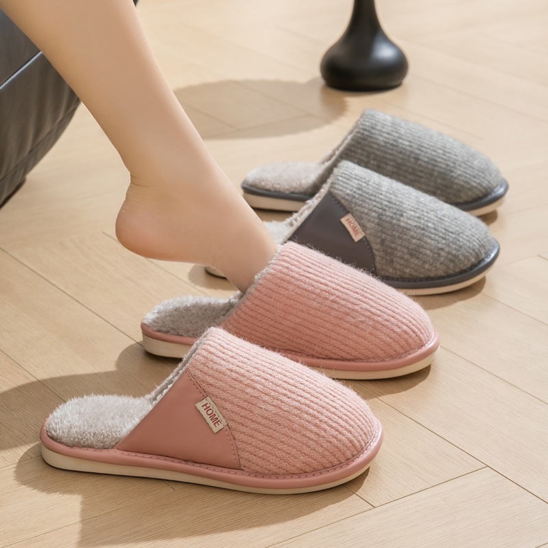 慈溪棉拖鞋女士冬天居家用春秋室内保暖家居冬季情侣毛毛绒男