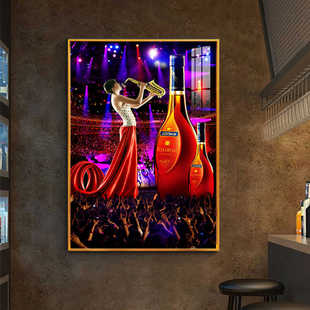 酒吧装饰画KTV包厢挂画夜店清吧歌厅墙面壁画迪斯科舞厅音乐主题