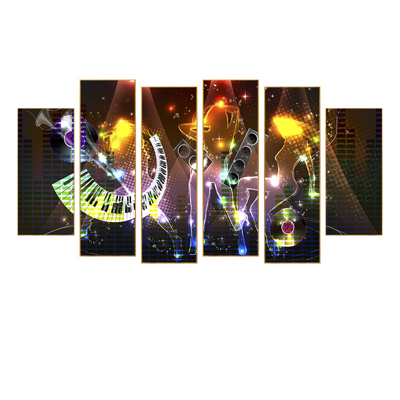 夜总会酒吧KTV晶瓷装饰画迪斯科网吧背景墙壁画抽象嗨起来挂画