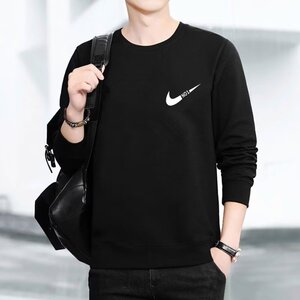 圆领卫衣男士潮牌ins长袖衫秋冬打底套头大码上衣服宽松百搭图片