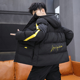 2020爆款年新款冬季男棉衣韩版潮流棉袄加厚织带棉服冬装，男装棉衣，星座1712