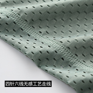 【冰感升级】夏季新款男士运动冰丝网眼背心宽肩窄肩圆领网孔透气图片