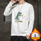 运动卫衣男2021秋冬款加厚圆领休闲跑步针织上衣空1716-2-W09-P34，男装卫衣，星座1712