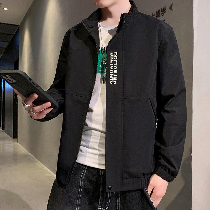 男士外套春秋新款潮牌潮流秋冬季休闲连帽夹克男装秋装工装上衣服,男装夹克,星座1712-2