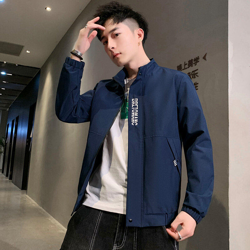 男士外套2024新款春秋潮流休闲棒球服衣服夹克男图片