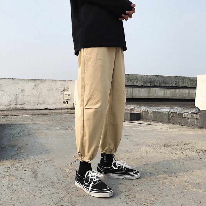 男士裤子ins工装裤男束脚裤夏季薄款网红休闲裤男潮牌修身小脚tn,男装休闲裤,星座1712-2
