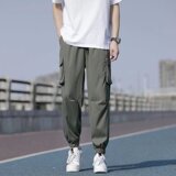 春秋季工装裤男潮牌宽松直筒裤子韩版潮流小脚休闲裤男士运动束脚，男装休闲裤，星座1712-2