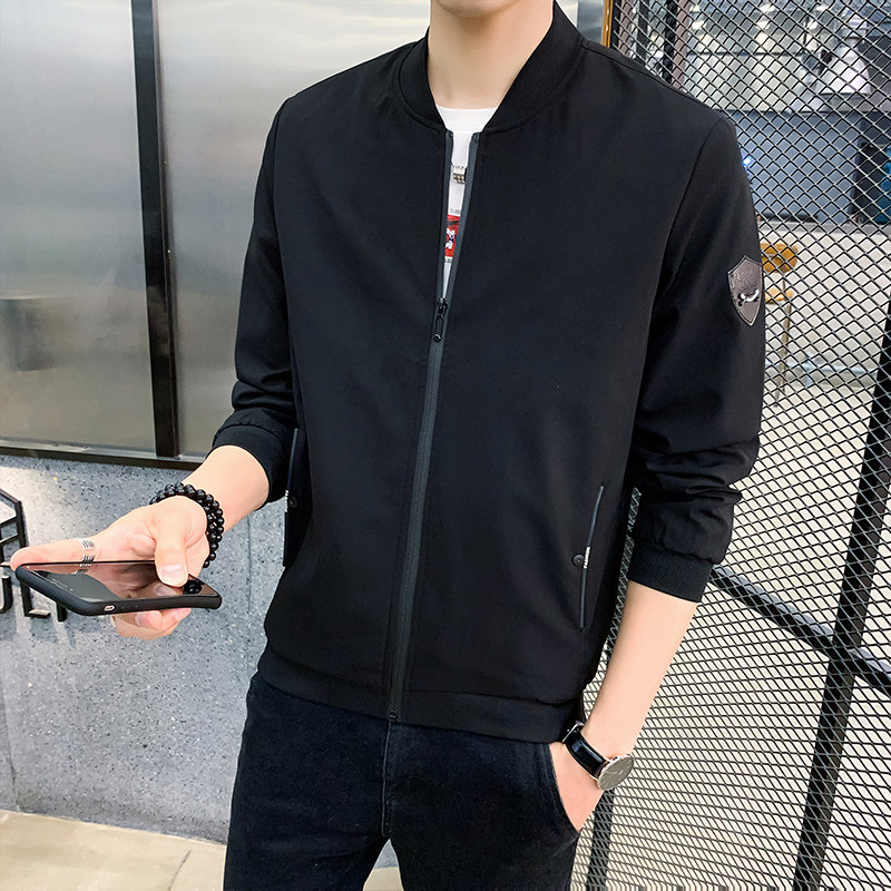 日系外套男2024新款潮流帅气修身棒球服秋季男装夹克秋装8001,男装夹克,星座1712-2