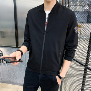日系外套男2024新款潮流帅气修身棒球服秋季男装夹克秋装8001