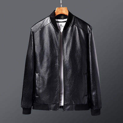 2021皮衣男外套新款韩版潮流修身帅气PU皮机车服潮牌百搭男图片