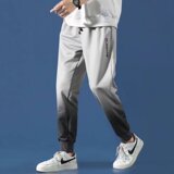 裤子男士夏季薄款2024新款潮宽松束脚韩版潮流运动九分休闲长卫裤，男装休闲裤，星座1712-2