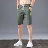 男士短裤2024新款夏季薄款休闲短裤男裤宽松五分冰丝潮流沙滩裤潮，男装休闲裤，星座1712-2