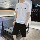 2021现货潮流休闲裤运动套装短裤2021新款T恤网眼6581-P18，男装休闲套装，星座1712