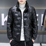 羽绒棉服男2024新款棉衣冬季加绒加厚面包服亮面棉袄胖子冬装外套，男装棉衣，星座1712-2