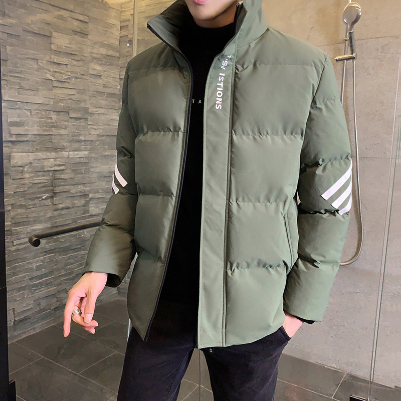 2020棉衣男新款加绒棉衣男加厚保暖外套男士休闲棉服青年时尚图片