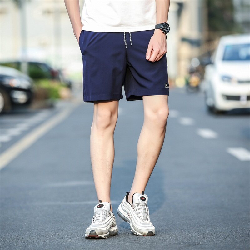 2021男士五分短裤男潮宽松休闲中裤子沙滩裤夏季运动大裤衩工装,男装休闲裤,星座1712