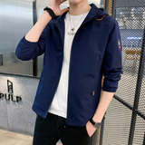 日系春秋运动男士外套2021新款连帽青少年休闲夹克班服，男装夹克，星座1712