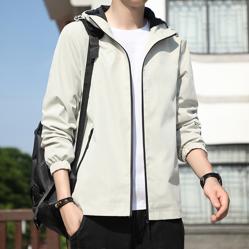 男士外套春秋新款潮牌潮流秋冬季休闲连帽夹克男装秋装工装上衣服，男装夹克，星座1712-2