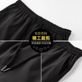 裤子男春夏季休闲韩版潮流直筒阔腿百搭九分裤宽松冰丝运动裤男潮，男装休闲裤，星座1712-2