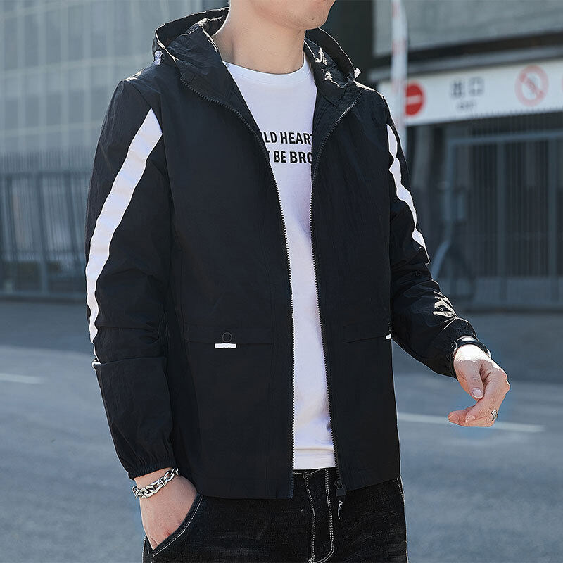冰丝速干防晒衣夏季透气男士连帽超薄款夹克外套户外钓鱼男皮肤衣,男装夹克,星座1712-2