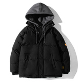 冬季棉衣小牛津男连帽针织帽假二件棉衣加绒棉袄棉服wt08，男装棉衣，星座1712-2