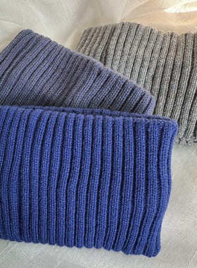 黑色宽边针织毛线发带女秋冬外戴保暖运动束发带洗脸化妆头带发箍