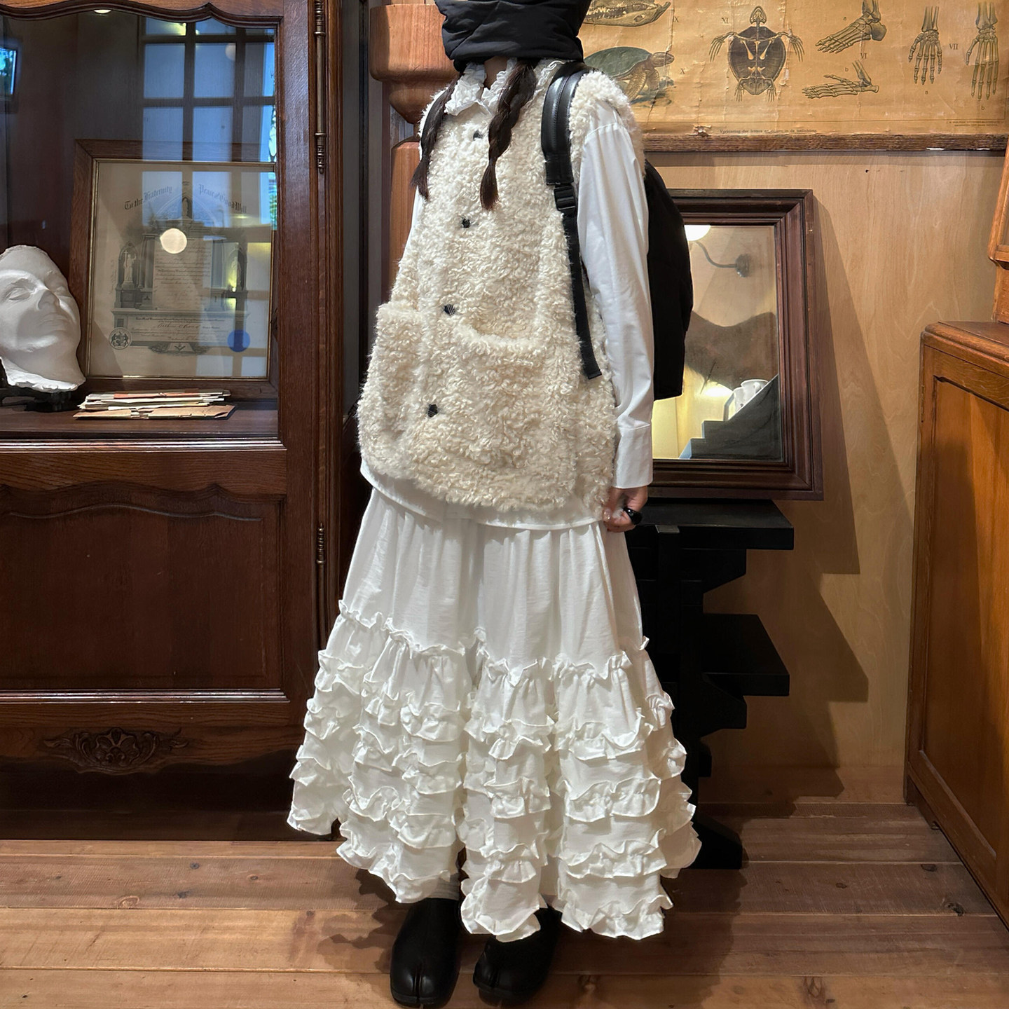 法式复古重工白色花边半身裙女秋冬新款百搭休闲多层蛋糕裙长裙子,女装/女士精品,半身裙,淘宝优惠券,粉丝福利购,淘宝优惠卷