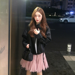 不规则半身裙A字裙 百搭休闲波点裙短裙女春夏设计感时尚 韩版 新款