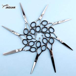 德国JAGUAR 丛林豹剪刀美发剪刀牙平剪牙刀综合结构剪发型师