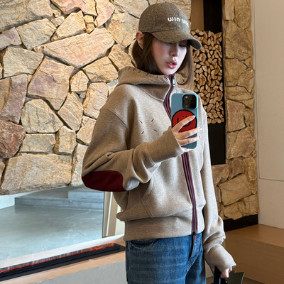 林肉肉【数字绣连帽外套】