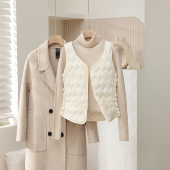 高品质羊羔绒马甲爆款 加绒加厚修身 保暖贴身叠穿马夹背心坎肩防寒