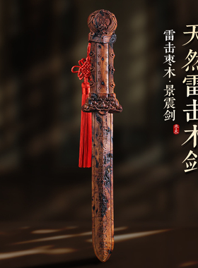 天然雷击枣木景震剑雷击雷焦