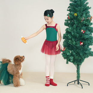 Ruisky 多褶裥儿童Tutu裙公主风芭蕾蓬蓬裙舞蹈启蒙纱裙花瓣腰头