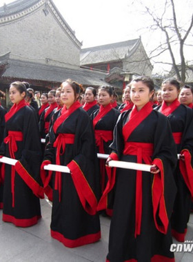古装汉服成人礼服仪祭孔祭祖大典国学班拜师礼孔子学院表演服装